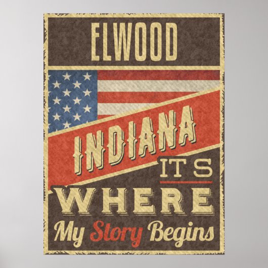 Elwood Indiana Poster (Voorkant)