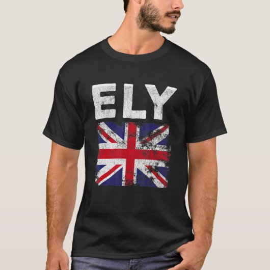 Ely Britse vlag Union Jack Engeland T-shirt (Voorkant)