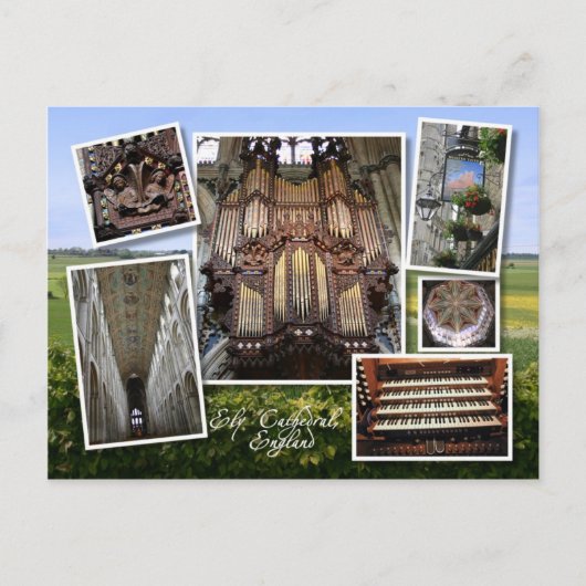 Ely Cathedral, Brits briefkaart (Voorkant)