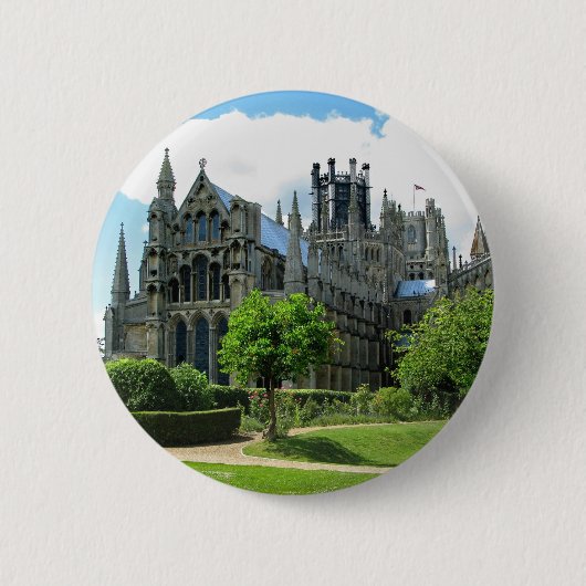 Ely Cathedral Ronde Button 5,7 Cm (Voorkant)