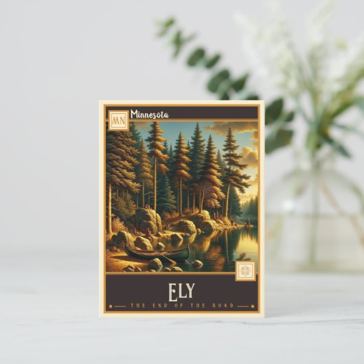 Ely, Minnesota |  Briefkaart (Staand voorkant)