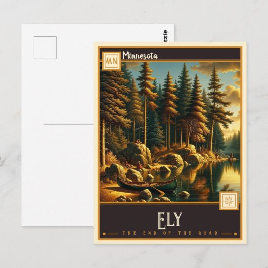 Ely, Minnesota |  Briefkaart (Voorkant / Achterkant)