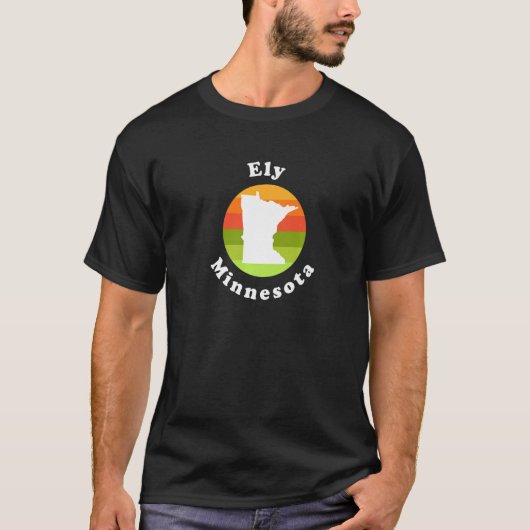 Ely Minnesota Outdoor Sunrise MN Souvenir T-shirt (Voorkant)