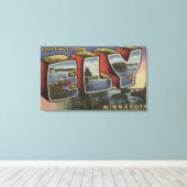Ely, MinnesotaLarge Letter ScenesEly, MN Canvas Afdruk (Insitu (Houten vloer))