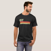 Ely Nv Nevada Funny City Home Roots Retro 70s 80s T-shirt (Voorkant volledig)