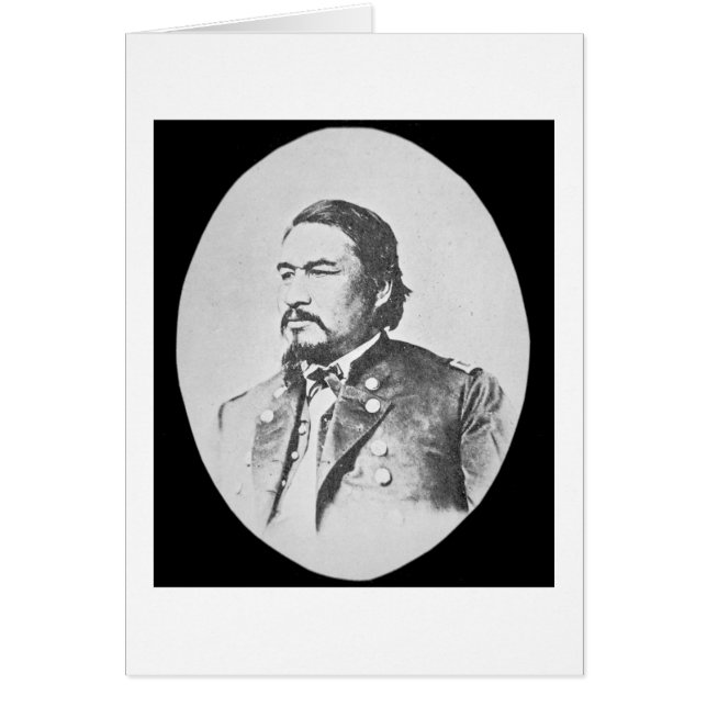 Ely Samuel Parker (1828-95) Seneca Chief and Feder (Voorkant)