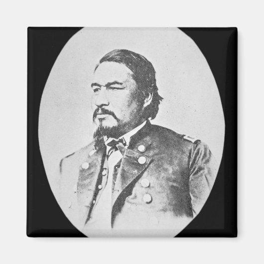 Ely Samuel Parker (1828-95) Seneca Chief and Feder Magneet (Voorkant)