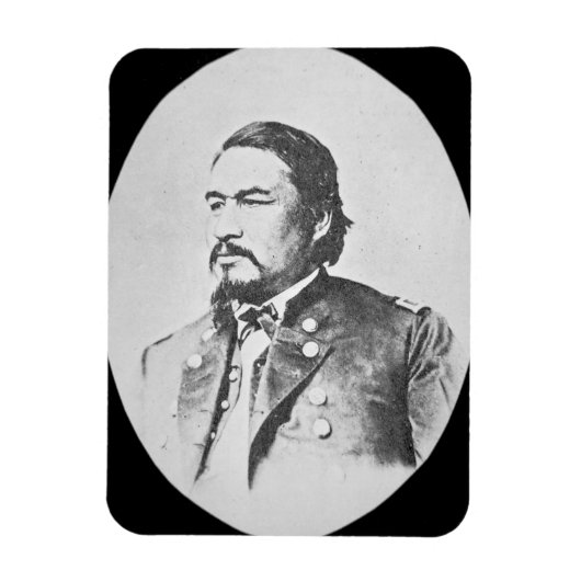Ely Samuel Parker (1828-95) Seneca Chief and Feder Magneet (Verticaal)