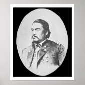 Ely Samuel Parker (1828-95) Seneca Chief and Feder Poster (Voorkant)