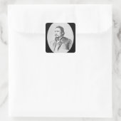 Ely Samuel Parker (1828-95) Seneca Chief and Feder Vierkante Sticker (Tas)