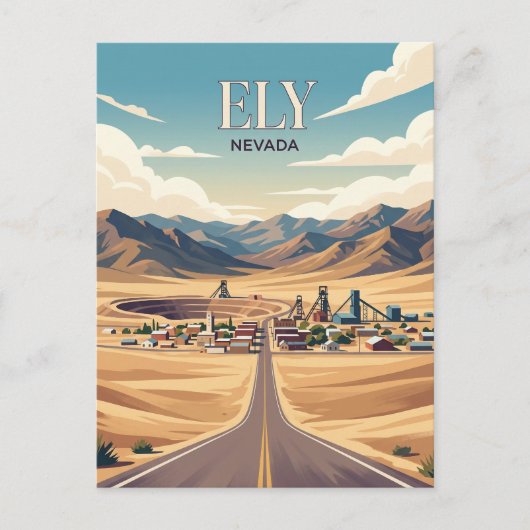 Ely USA Briefkaart (Voorkant)