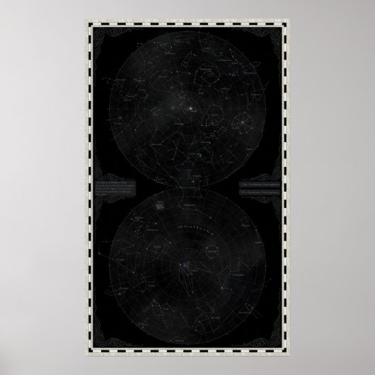 Elyden Constellation Chart Poster (Voorkant)