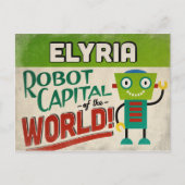 Elyria Ohio Robot - Funny Briefkaart (Voorkant)