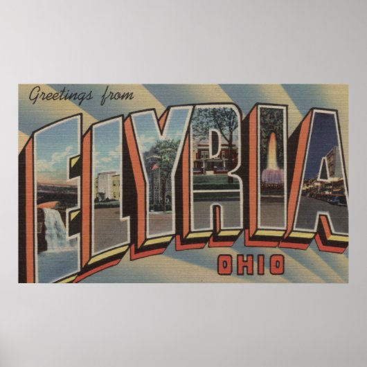 Elyria, OhioLarge Letter ScenesElyria, OH Poster (Voorkant)