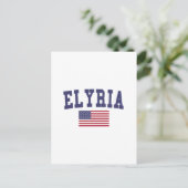 Elyria US Flag Briefkaart (Staand voorkant)