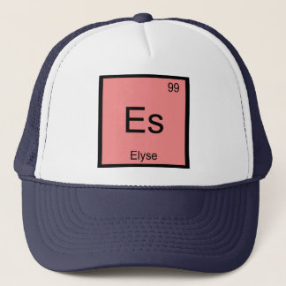 Elyse Naam Chemie Element Periodiek Systeem Trucker Pet