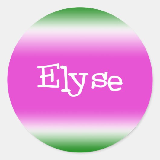 Elyse Ronde Sticker (Voorkant)