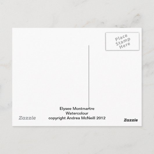 Elysee Montmartre briefkaart (Achterkant)