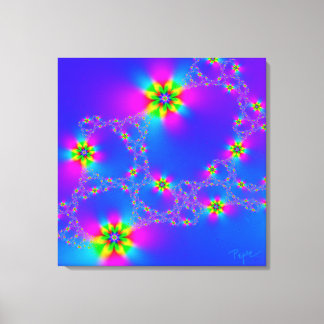 Elysiaans Floral Flow SemiAbstract art Canvas Afdruk