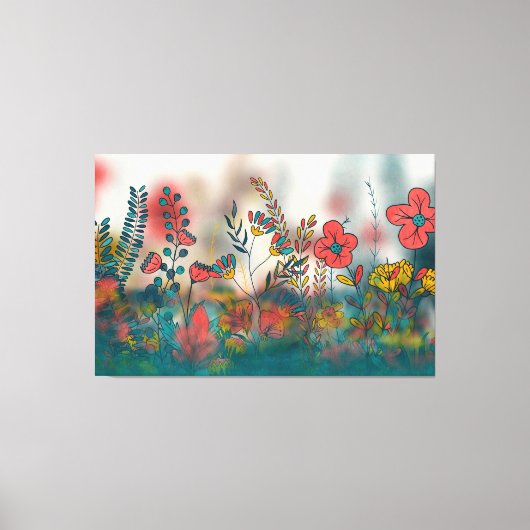Elysian Blooms Canvas Afdruk (Voorkant)