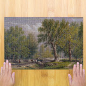 Elysian Fields Hoboken NJ 1874 Antiek Landschap Legpuzzel