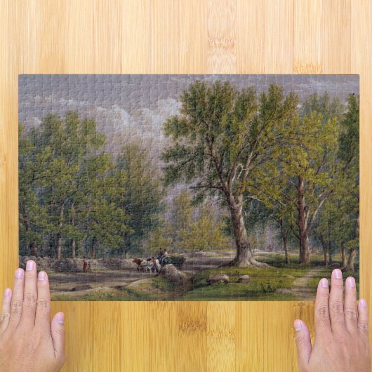 Elysian Fields in bloei: het landschap van Hoboken Legpuzzel