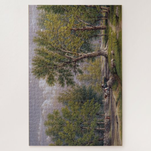 Elysian Fields in bloei: het landschap van Hoboken Legpuzzel (Verticaal)