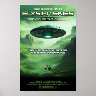Elysian Skies: Canyon van de Kosmos Artistieke Fil Poster