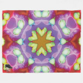 Elysium Kaleidoscoop Fleece Deken (Voorkant (Horizontaal))