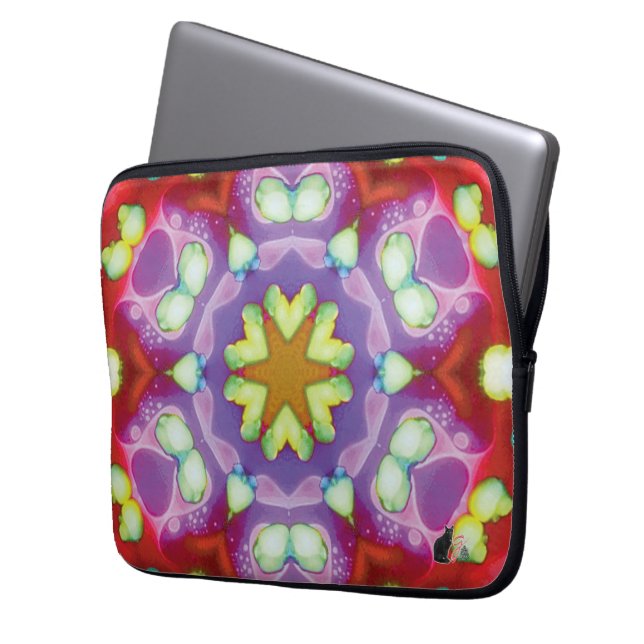 Elysium Kaleidoscoop laptophoes Laptop Sleeve (Voorkant Links)