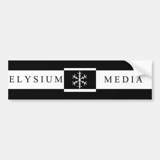 Elysium Media Bumpersticker (Voorkant)