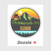 Elzach, Baden-Württemberg Duitsland Sticker (Vel)