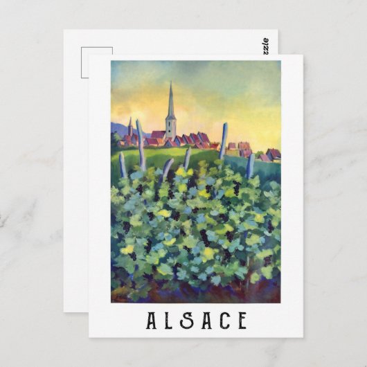 Elzas, Frankrijk Briefkaart (Voorkant / Achterkant)
