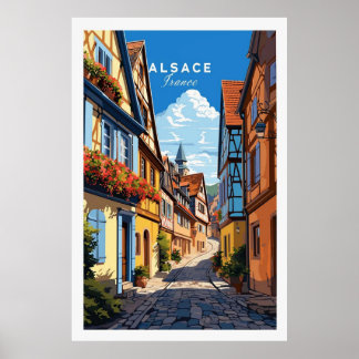 Elzas Frankrijk Poster