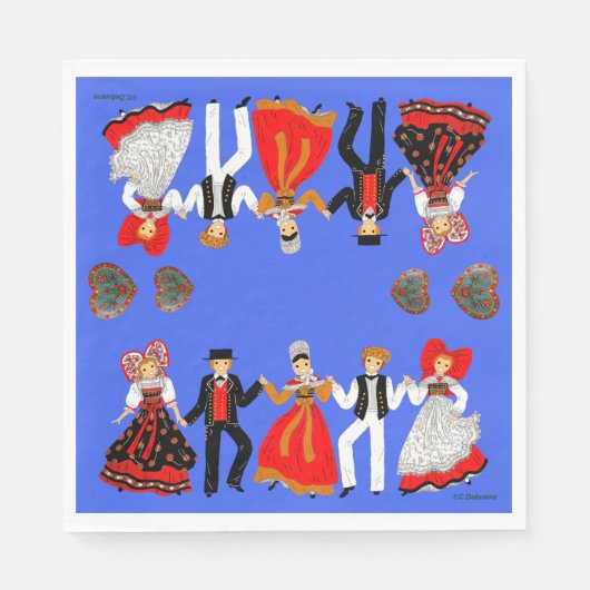 Elzas, Frankrijk Servet (Voorkant)