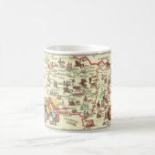 Elzas Lorraine Frankrijk geïllustreerde kaart Mok (Center)