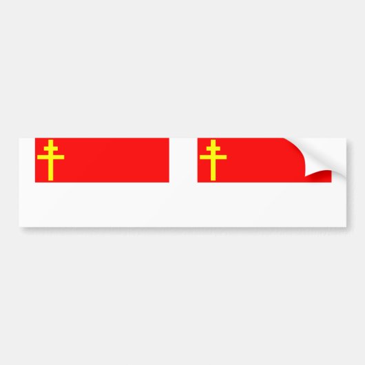 Elzas Lorraine, Franse vlag Bumpersticker (Voorkant)