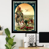Elzas & Lotharingen vintage poster Frankrijk (Thuiskantoor)