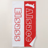 Elzas-strandservice Strandlaken (Voorkant)