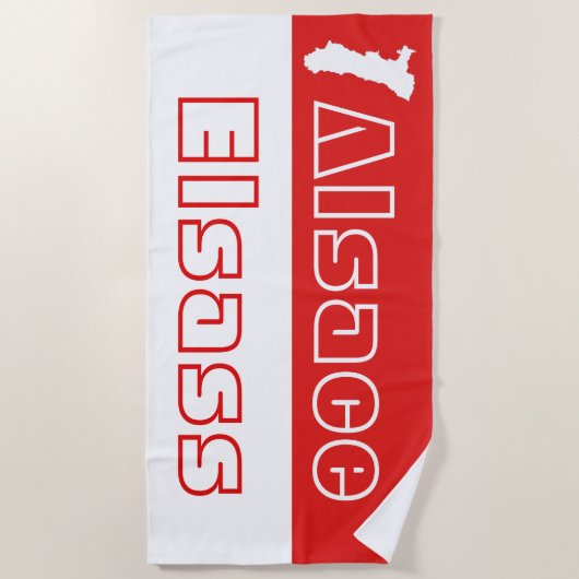 Elzas-strandservice Strandlaken (Voorkant)