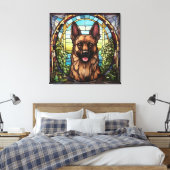 Elzasser hond canvas kunst (Insitu (Slaapkamer))