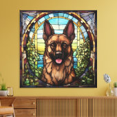 Elzasser hond canvas kunst (Insitu (Woonkamer))