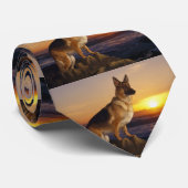 Elzassers in de zon stropdas (Opgerold)