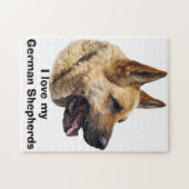 Elzassisch Duits herderderportret Legpuzzel (Horizontaal)