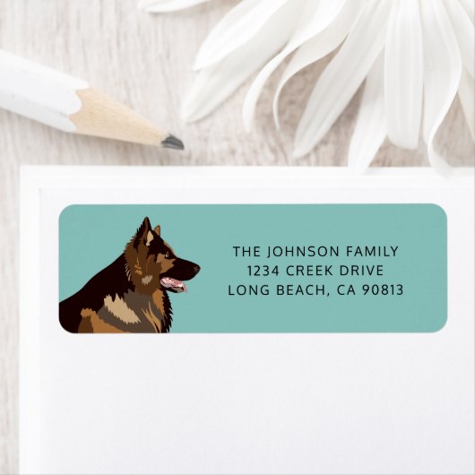 Elzassisch | German Shepherd Dog Etiket (Insitu)