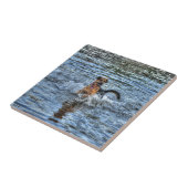 Elzassisch German Shepherd Dog-lover Gift Tegeltje (Zijkant)