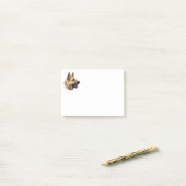 Elzatians Duits herderportret Post-it® Notes (Op bureau)
