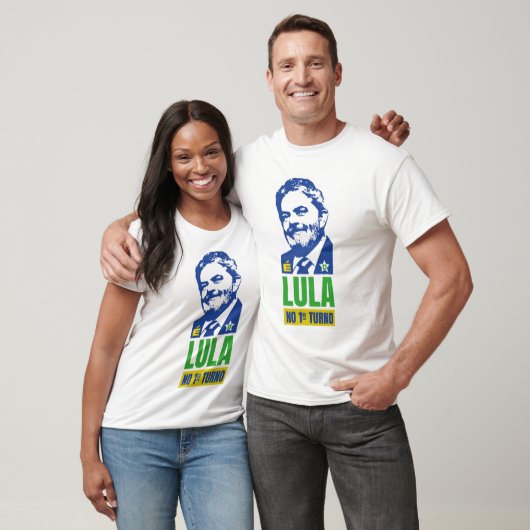 Em 2022 é Lula no primeiro turno eleições Brasil T T-shirt (Unisex)