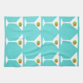 'Em Coming Martini Kitchen Towel (turquoise) Theedoek (Horizontaal)