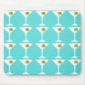 'Em Coming Martini Mousepad (turquoise) Muismat (Voorkant)